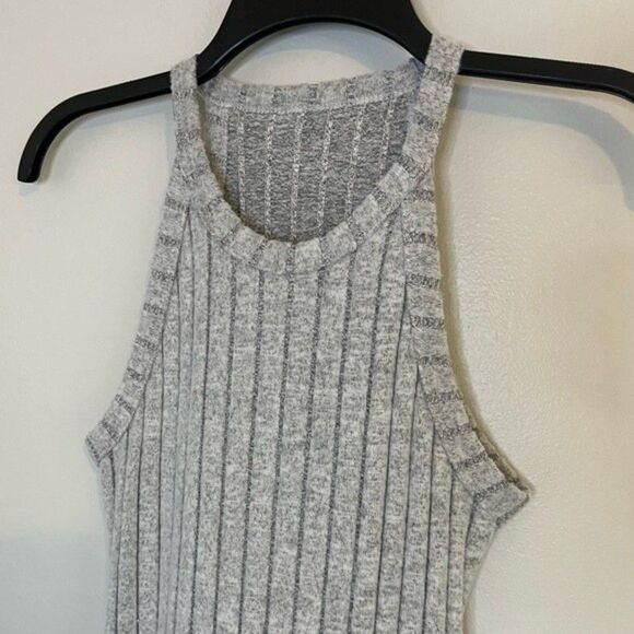 SHEIN Essnce Gray Solid Halter Neck Bodycon Dress Size Medium - Picture 4 of 7